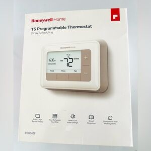 Honeywell Home T5 Programmable Thermostat - White and Beige New Open the Box